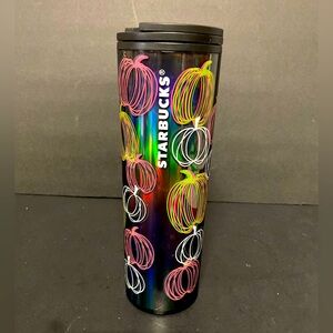 Starbucks  Vintage , Rare Find , Halloween 2023 Glow In The Dark Pumpkin Tumbler